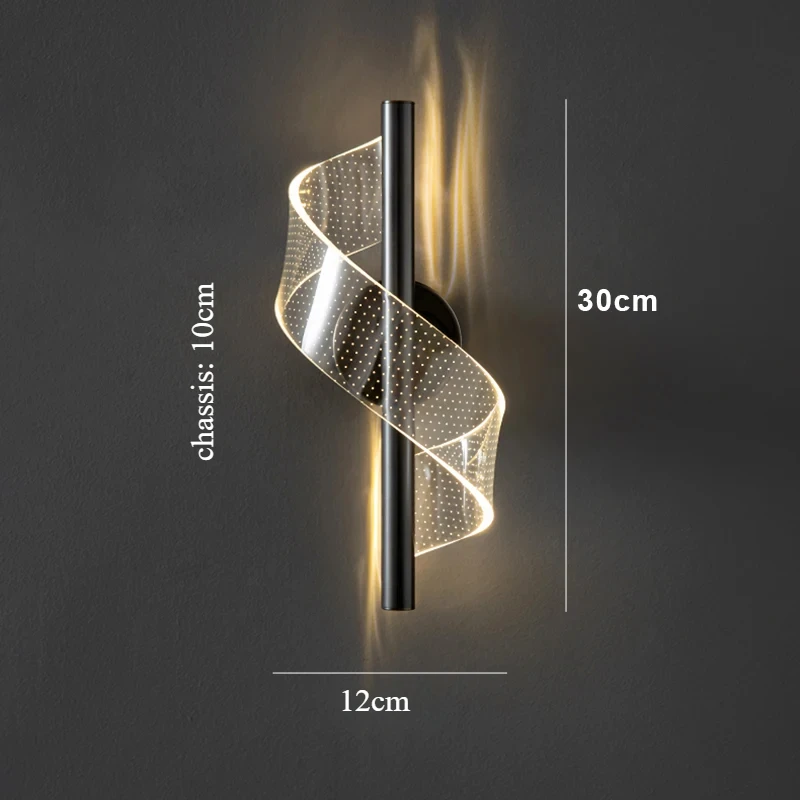 Modern Minimalist Spiral Strip Decorative Iron LED Wall Lamps Sconce for Living Rooms Bedroom Bedside Background Lighting
Modern Minimalist Spiral Strip Decorative Iron LED Wall Lamps Sconce for Living Rooms Bedroom Bedside Background Lighting