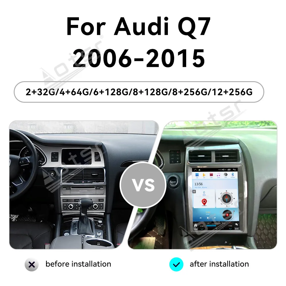 12,1-дюймовый экран Android 14, автомобильная стереосистема для Audi 2006-2015, авто Carplay, мультимедийный плеер, беспроводная GPS-навигация
12,1-дюймовый экран Android 14, автомобильная стереосистема для Audi 2006-2015, авто Carplay, мультимедийный плеер, беспроводная GPS-навигация