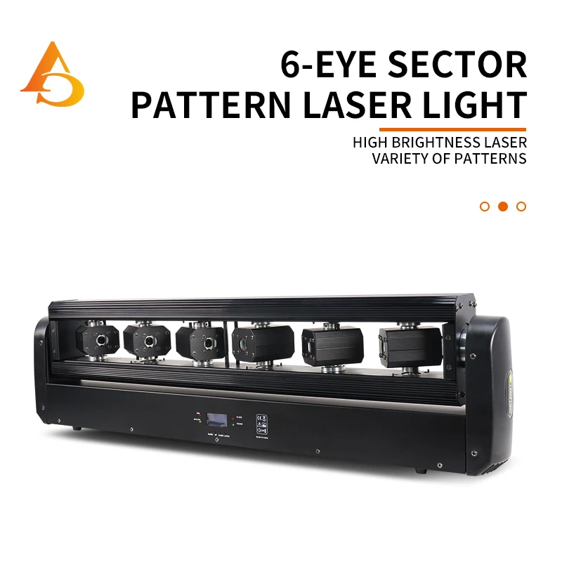 DMX Control 6X500mw RGB Bar Light DJ Laser Projector 6 Eyes Beam Lasers Moving Head Lights Disco Wedding Party Stage Lighting
DMX Control 6X500mw RGB Bar Light DJ Laser Projector 6 Eyes Beam Lasers Moving Head Lights Disco Wedding Party Stage Lighting