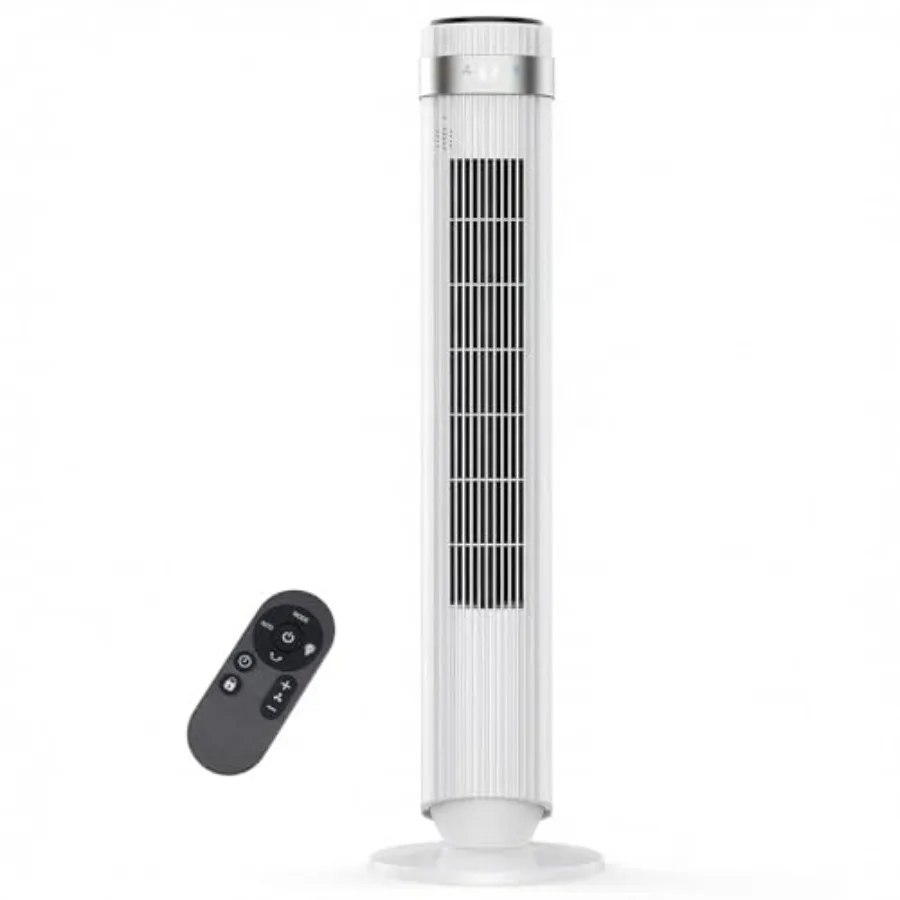Tower Fan for Bedroom: White Quiet Floor Standing Fan with Bladeless Design, 28dB Noise Level, Remote Control, 12H Timer, 5 Spe
Tower Fan for Bedroom: White Quiet Floor Standing Fan with Bladeless Design, 28dB Noise Level, Remote Control, 12H Timer, 5 Spe