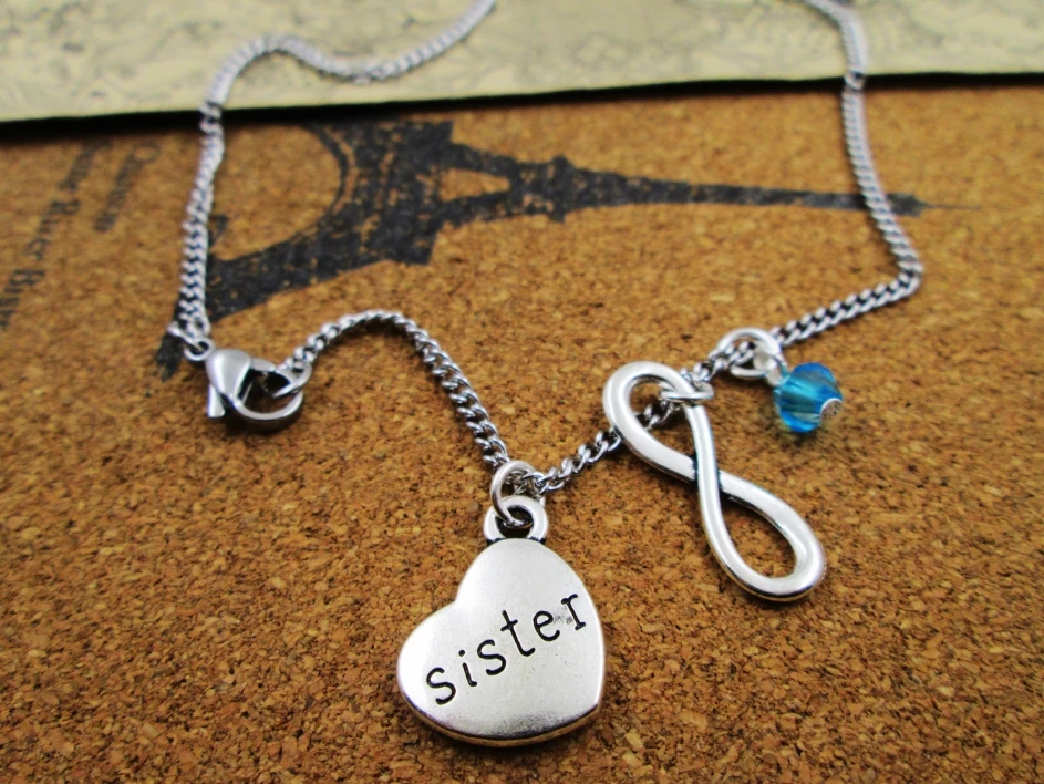 Family Theme Forever Sister Personalized DIY Charm Necklace Unique Handmade Jewelry Gift For Her Custom Trendy Design
Family Theme Forever Sister Personalized DIY Charm Necklace Unique Handmade Jewelry Gift For Her Custom Trendy Design