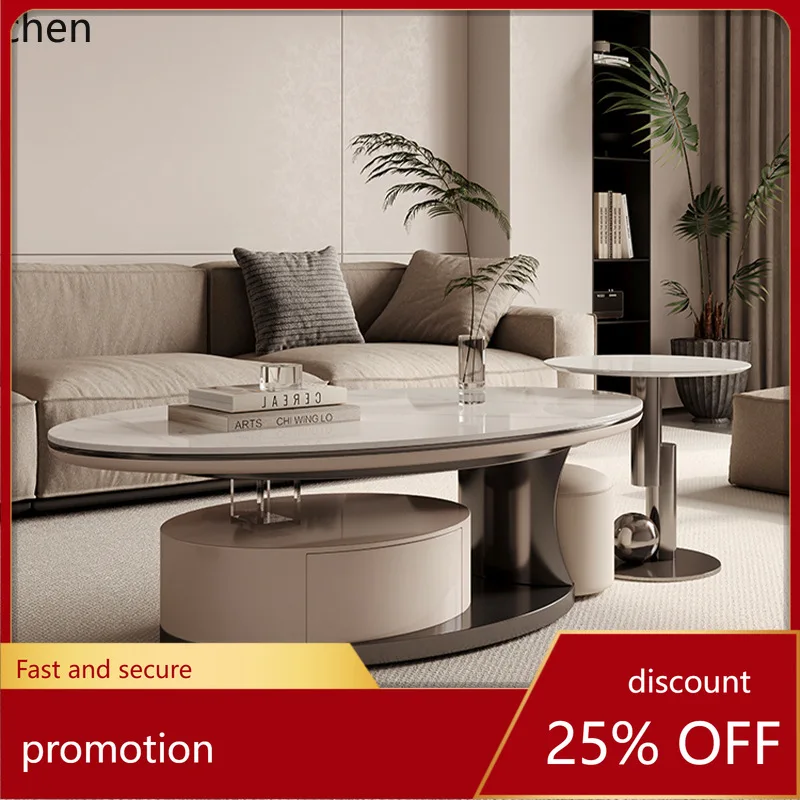 ZML Round Combination Coffee Table Modern Minimalist Rock Plate Coffee Table Apartment Coffee Table Small Apartment with Drawer
ZML Round Combination Coffee Table Modern Minimalist Rock Plate Coffee Table Apartment Coffee Table Small Apartment with Drawer