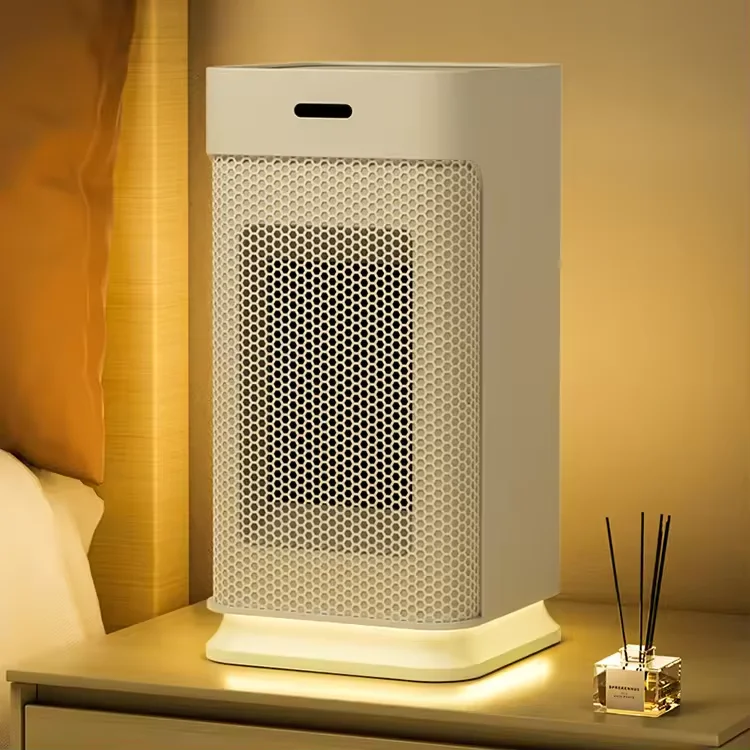 Portable PTC ceramic electric heater with timing and multi-speed adjustment function, with fan and night light
Portable PTC ceramic electric heater with timing and multi-speed adjustment function, with fan and night light