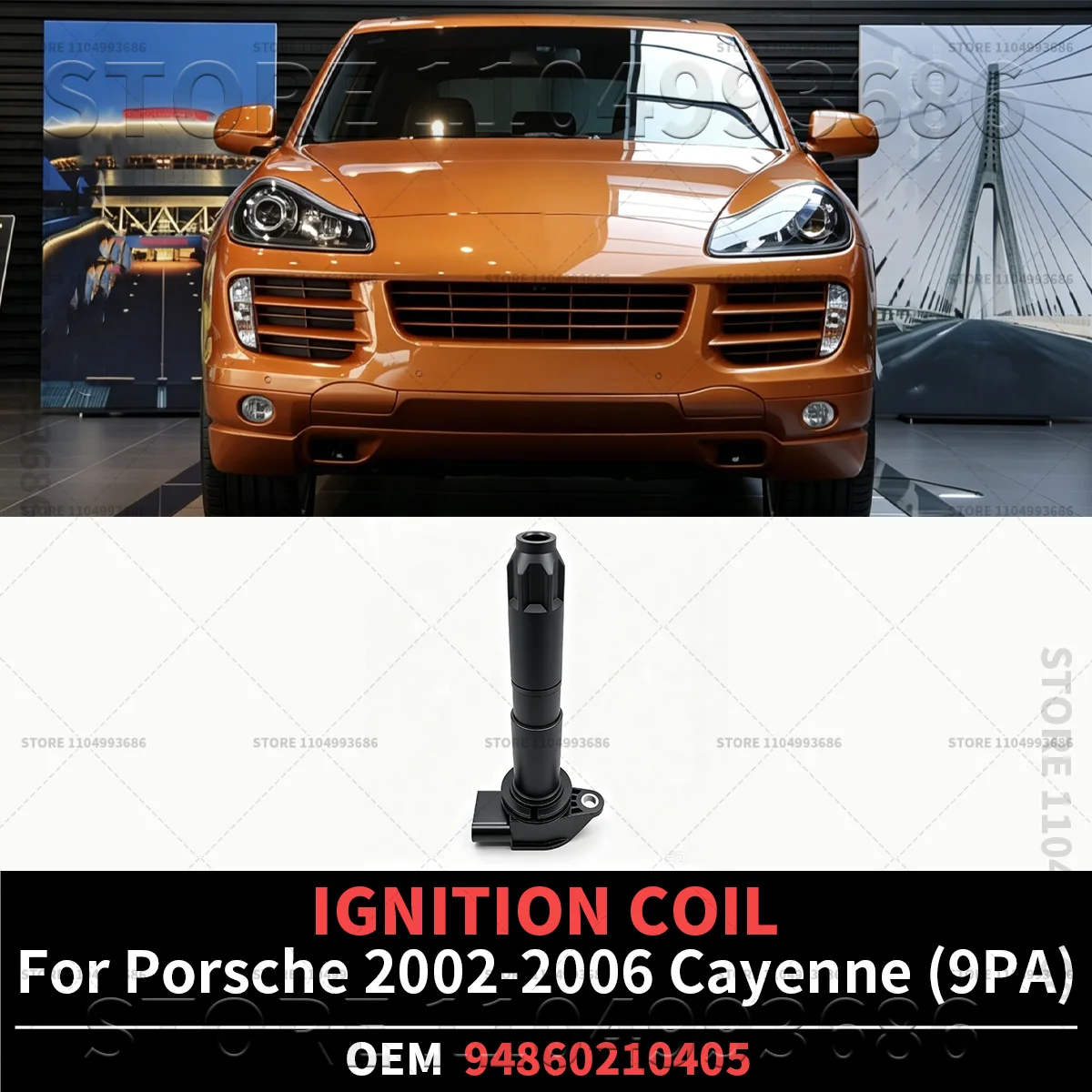 For Porsche 2002 2004 2005 2006 Cayenne S Turbo S (9PA) IGNITION COIL OEM 94860210405 94860210401 94860210403 94860210408
For Porsche 2002 2004 2005 2006 Cayenne S Turbo S (9PA) IGNITION COIL OEM 94860210405 94860210401 94860210403 94860210408