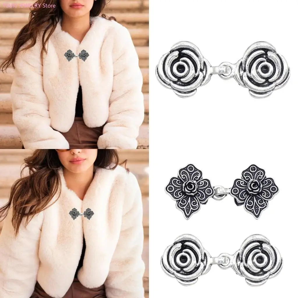 62KE Unique Rose Sweater Clip Vintage Cardigan Clasp for Sophisticated Women Girls Blouse Shirt Lapel Collar Fastener
62KE Unique Rose Sweater Clip Vintage Cardigan Clasp for Sophisticated Women Girls Blouse Shirt Lapel Collar Fastener
