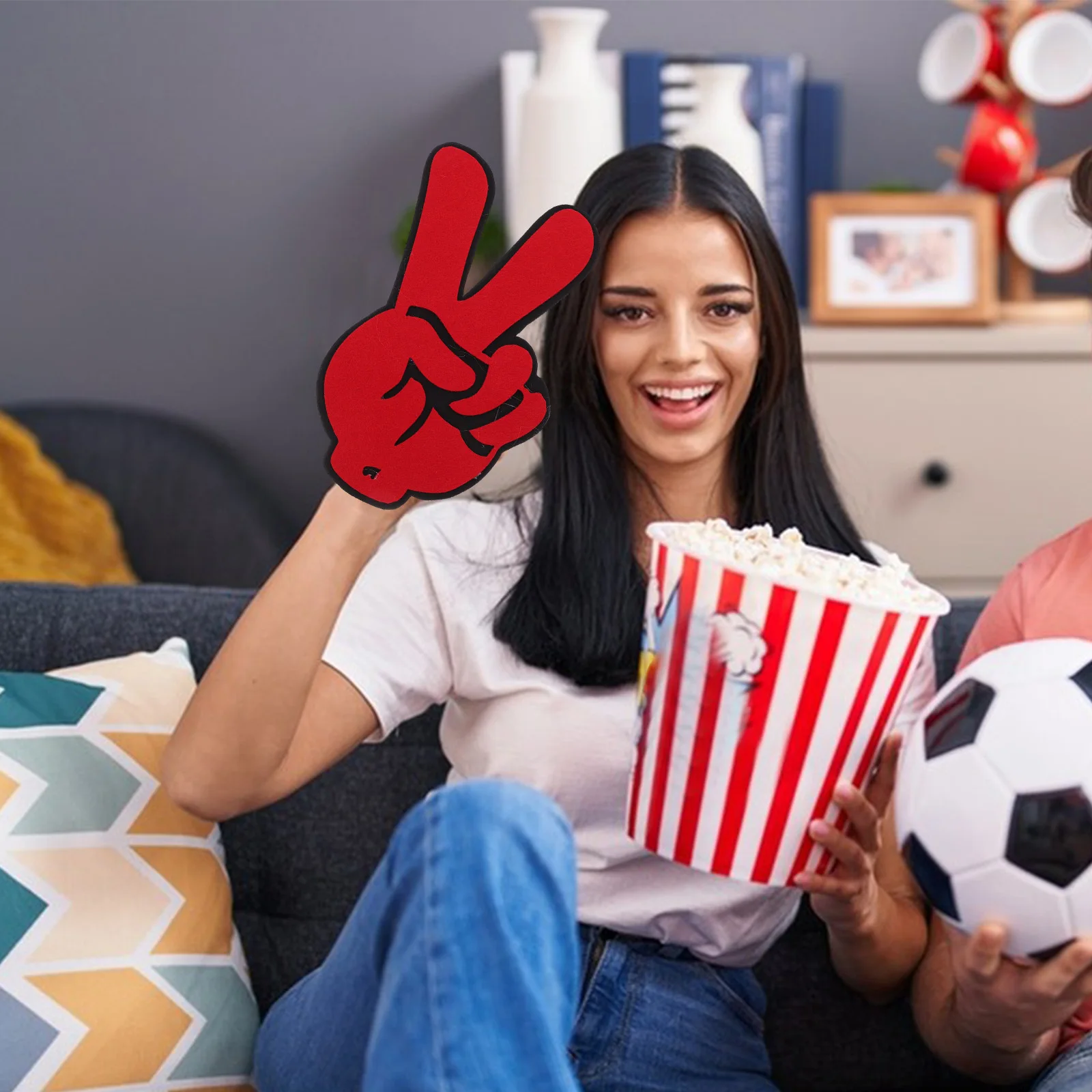 2Pcs Victory Hand Gesture Prop Funny Party Cheering Prop for Sports Fan Felt Cloth Finger Youth Field Performance
2Pcs Victory Hand Gesture Prop Funny Party Cheering Prop for Sports Fan Felt Cloth Finger Youth Field Performance