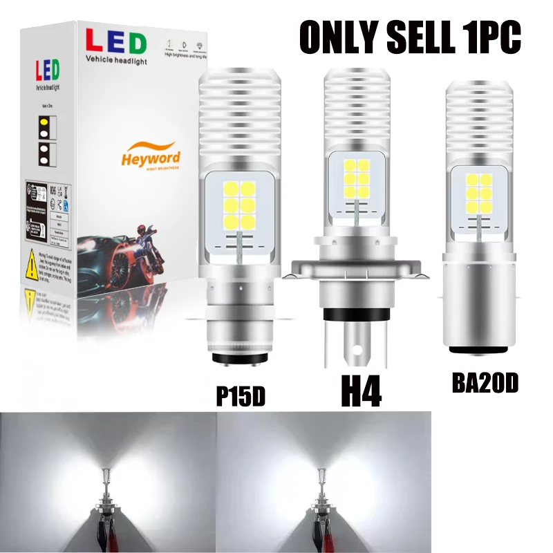 1PCS H4 LED Headlight Bulb High/ Low Beam Kit For Motorcycle Spotlight 6500K
1PCS H4 LED Headlight Bulb High/ Low Beam Kit For Motorcycle Spotlight 6500K