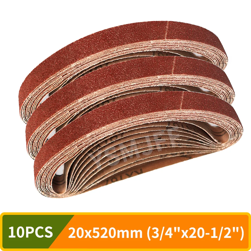 10PCS 520x20mm Sanding Belt 3/4" x 20-1/2" Abrasive Belts P60-800 Grit Sanding Bands for Air Belt Sander Welding Spot Grinding
10PCS 520x20mm Sanding Belt 3/4" x 20-1/2" Abrasive Belts P60-800 Grit Sanding Bands for Air Belt Sander Welding Spot Grinding
