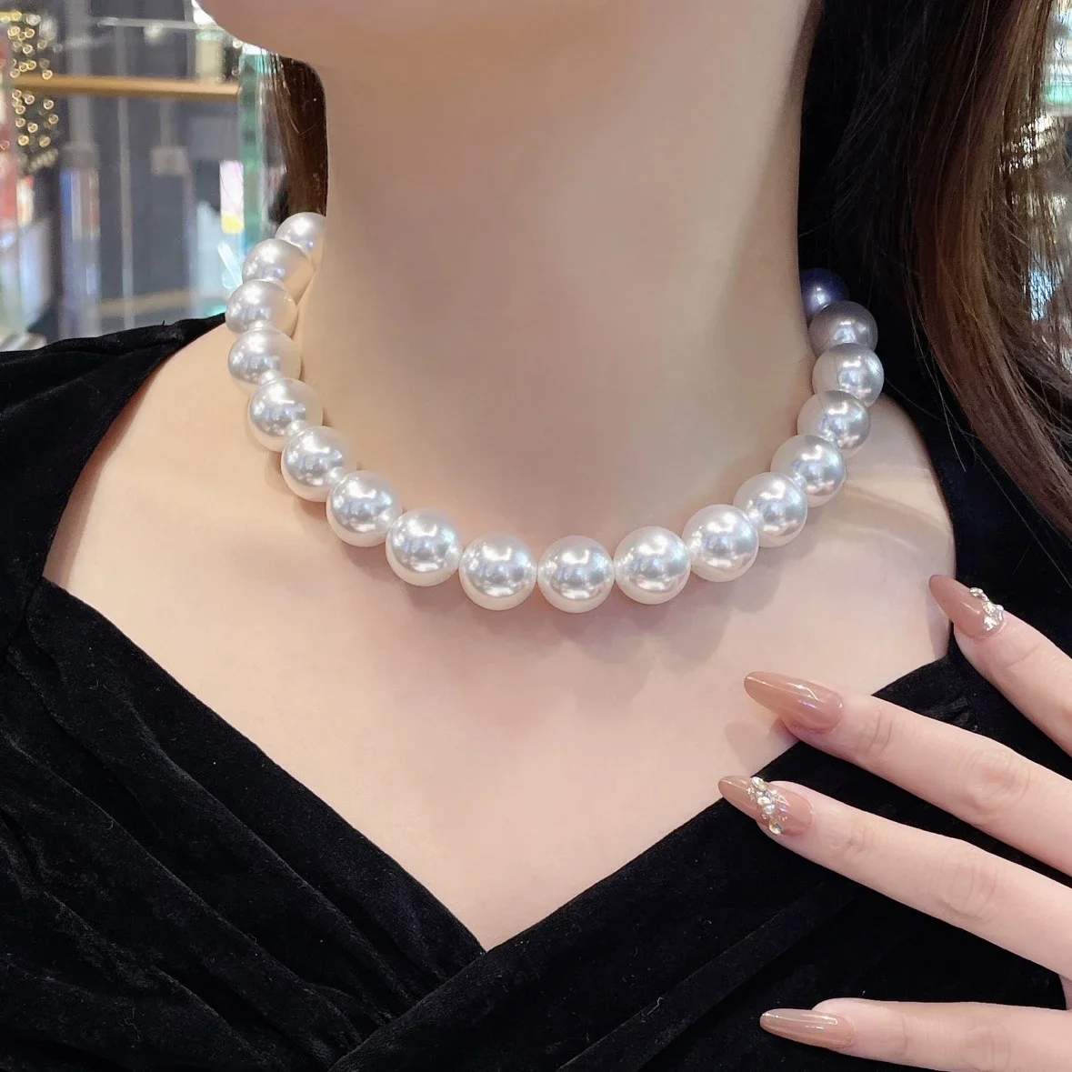 CUMEE Dinner Party Round Artificial Australian White Bead Pearl Ring Necklace Set for Women 925 Silver Gold-plated
CUMEE Dinner Party Round Artificial Australian White Bead Pearl Ring Necklace Set for Women 925 Silver Gold-plated