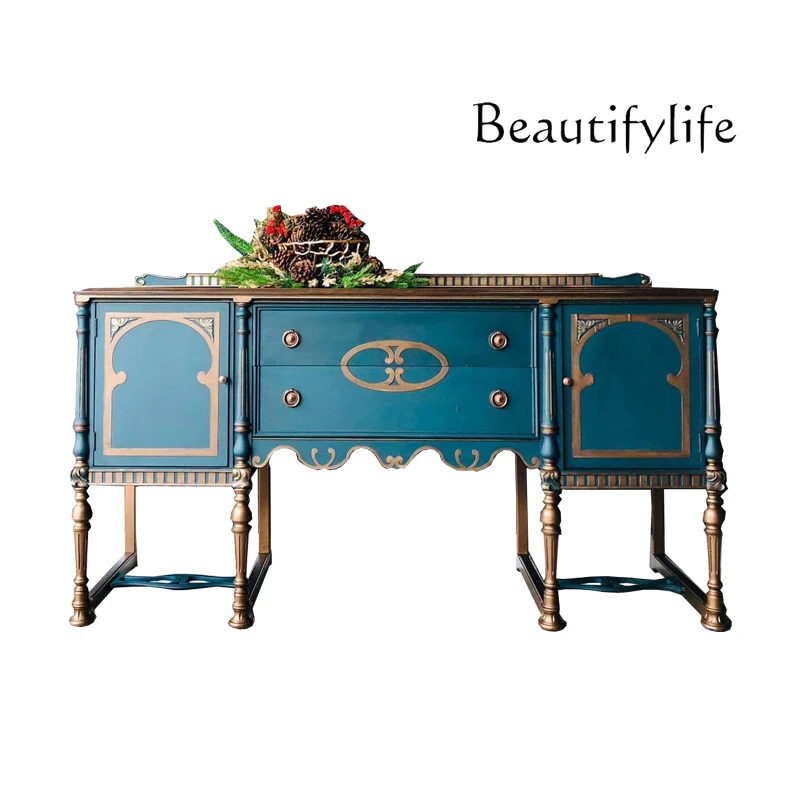 French retro entrance light luxury American European carved partition storage gauge decorative cabinet foyer dining side cabinet
French retro entrance light luxury American European carved partition storage gauge decorative cabinet foyer dining side cabinet