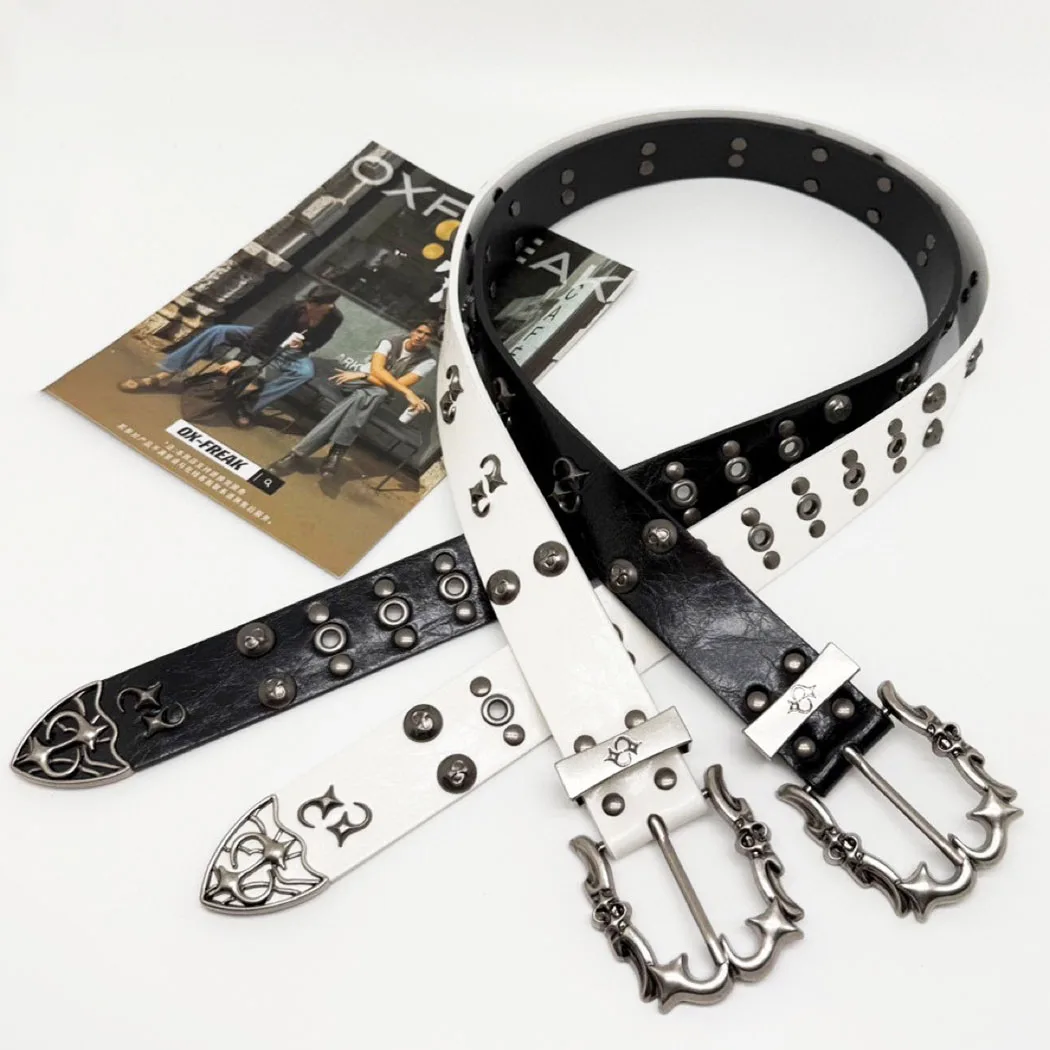 Gothic Y2K Women Men Belts Goth Ladies Hip hop Punk Rivet Skeleton Print Waist Belt Jeans Waistband
Gothic Y2K Women Men Belts Goth Ladies Hip hop Punk Rivet Skeleton Print Waist Belt Jeans Waistband