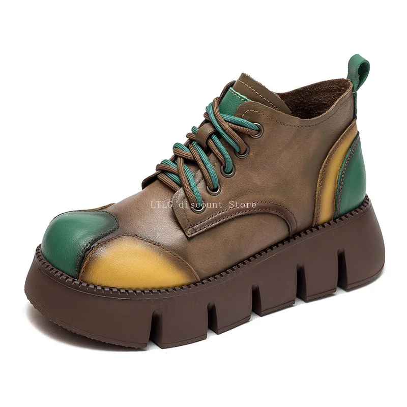 2026 Woman Shoes Women's Boots Thick Sole Retro Flat Platform Shoes Genuine Leather Versatile Lace Up Pumps Casual Shoes
2026 Woman Shoes Women's Boots Thick Sole Retro Flat Platform Shoes Genuine Leather Versatile Lace Up Pumps Casual Shoes