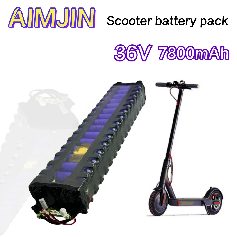 36V 7800mAh 18650 Lithium Battery Pack 10S3P , Suitable for Xiaomi Mijia Electric Scooter M365 Special Battery
36V 7800mAh 18650 Lithium Battery Pack 10S3P , Suitable for Xiaomi Mijia Electric Scooter M365 Special Battery