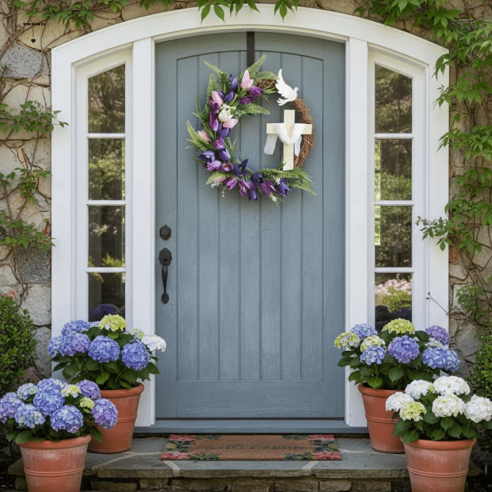 Faux Flowers Easter Tulip Cross Wreath Colorful Design Handmade Front Gate Wreath Artificial Rattan Ring Garland Party Decor
Faux Flowers Easter Tulip Cross Wreath Colorful Design Handmade Front Gate Wreath Artificial Rattan Ring Garland Party Decor