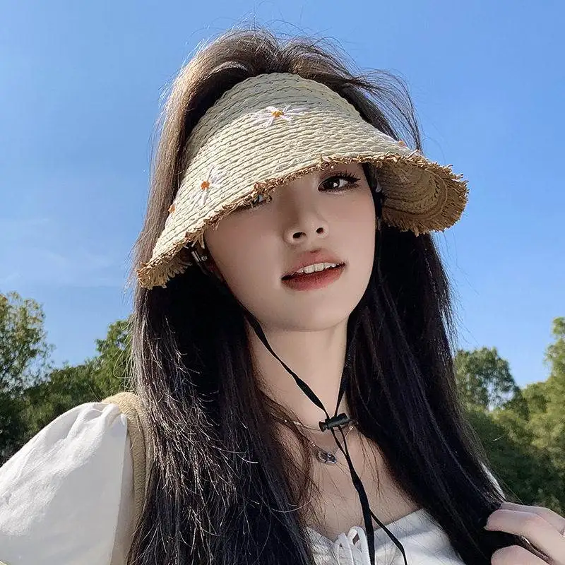 Beach Vacation Style Women's Straw Hat Summer Outdoor Large Brim Sunshade UV Protection Empty Top Sun Protection Hat
Beach Vacation Style Women's Straw Hat Summer Outdoor Large Brim Sunshade UV Protection Empty Top Sun Protection Hat