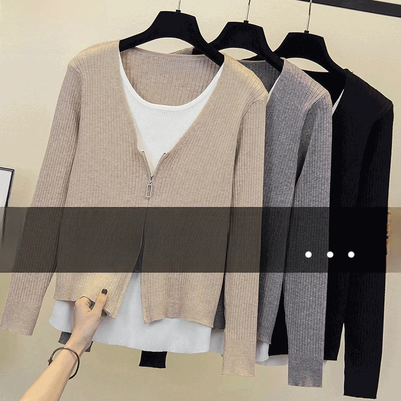 plus Size Spring Autumn Knitted Sweater Casual Splicing Fake Two-Piece Faionable Young Looking Women's Korean Sle Long Sl...
plus Size Spring Autumn Knitted Sweater Casual Splicing Fake Two-Piece Faionable Young Looking Women's Korean Sle Long Sl...
