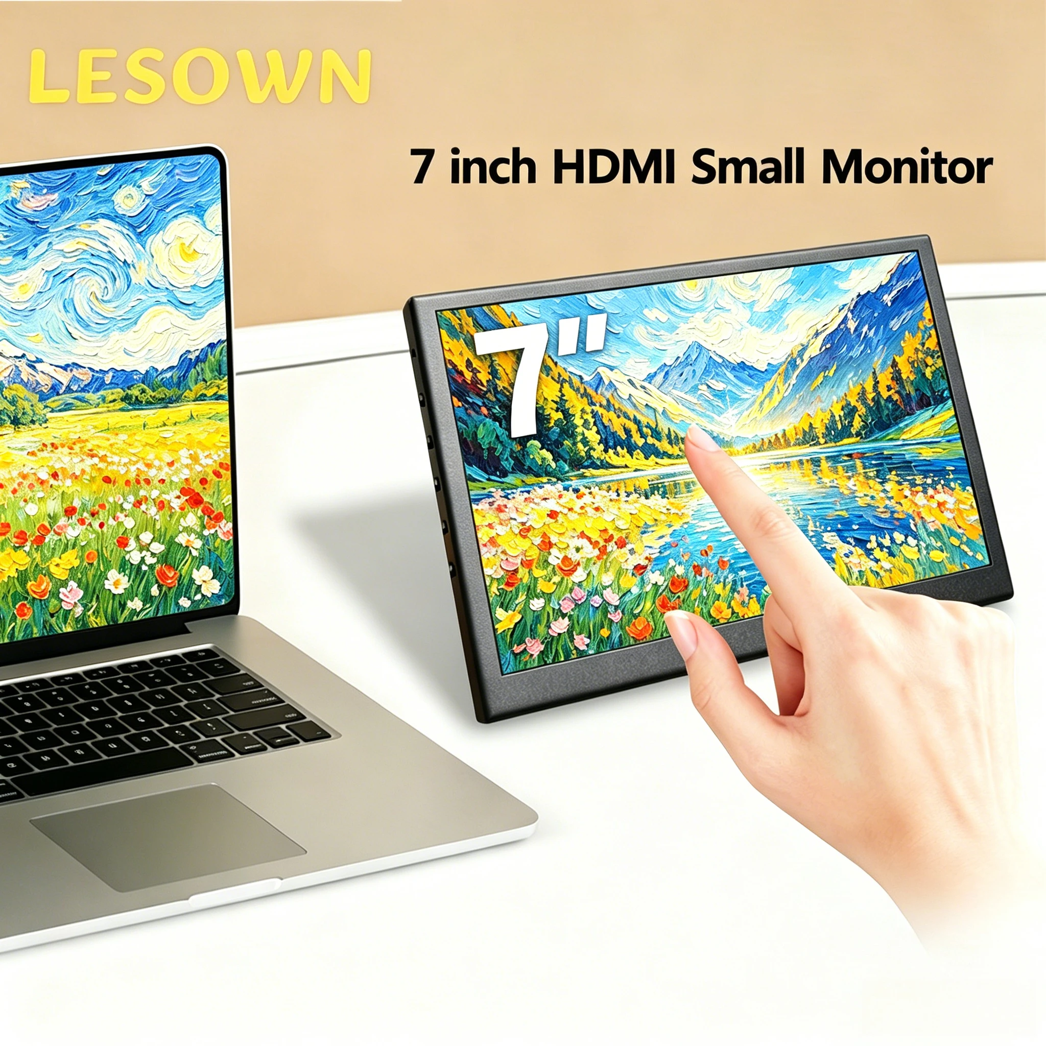 LESOWN 1024x600 7.0 Inch Metal Sub-screen 60Hz VESA Mount Speaker Monitor for Libre Computer Board DIY Project Workspace
LESOWN 1024x600 7.0 Inch Metal Sub-screen 60Hz VESA Mount Speaker Monitor for Libre Computer Board DIY Project Workspace