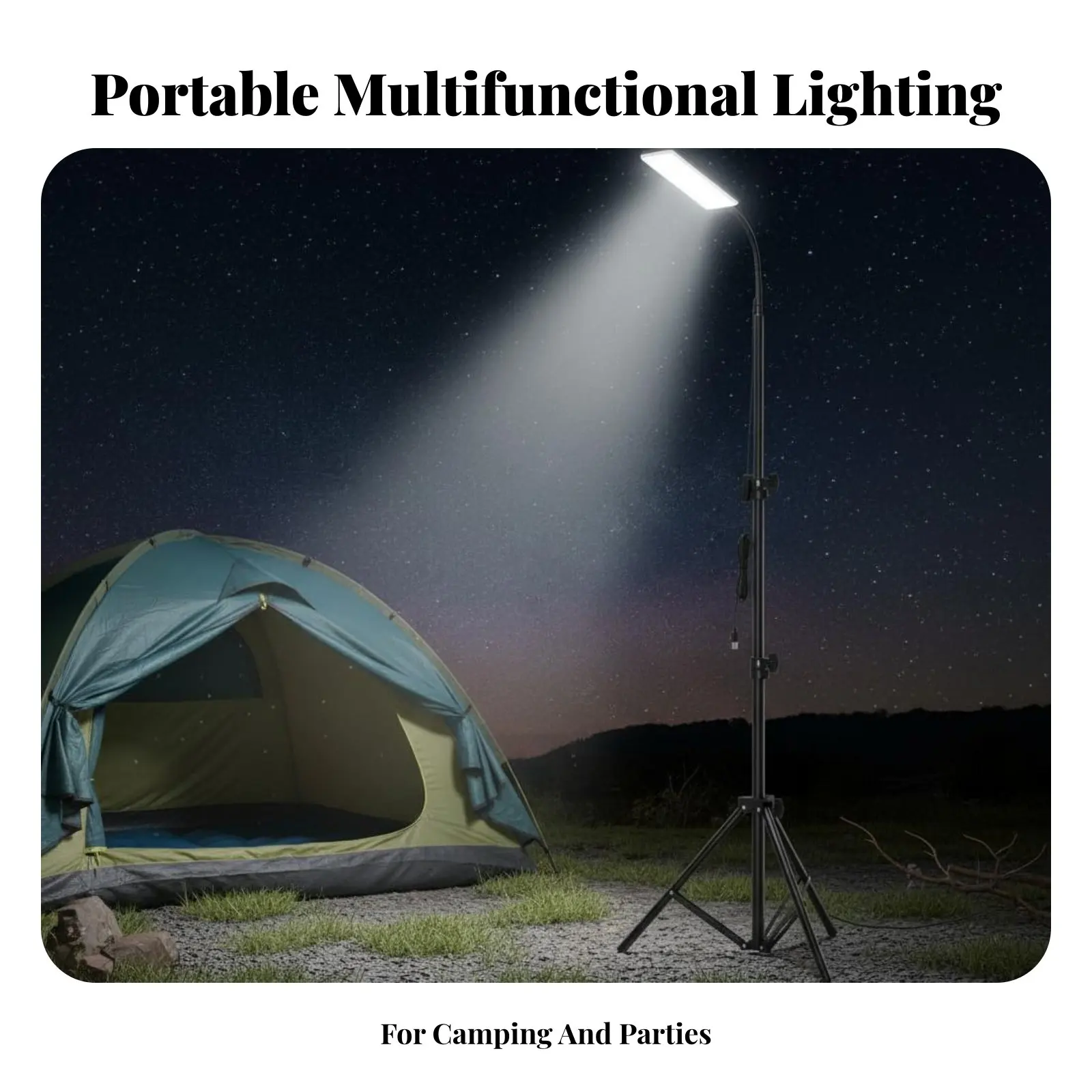 Illuminating Tripod Lamp High Brightness Foldable Tripod Lamp Adjustable Outdoor Floor Lamp Waterproof Portable Lighting
Illuminating Tripod Lamp High Brightness Foldable Tripod Lamp Adjustable Outdoor Floor Lamp Waterproof Portable Lighting