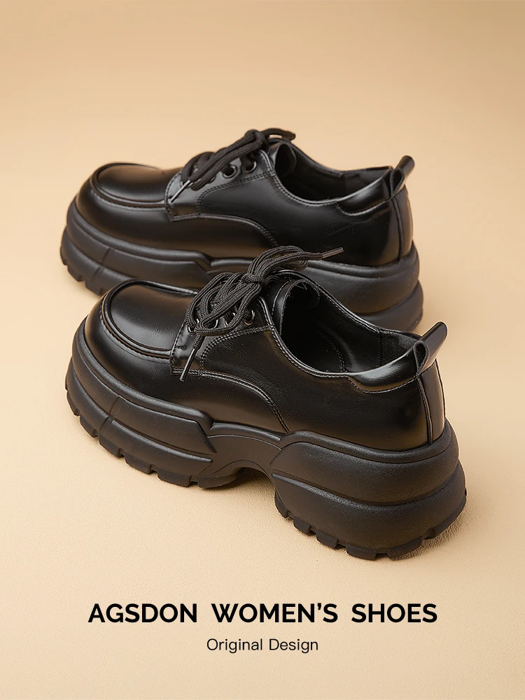 Женские лоферы Agsdon из мягкой кожи на тонком каблуке, повседневные туфли с круглым носком и глубоким вырезом, подошва из ПВХ, весна-лето, новинка
Женские лоферы Agsdon из мягкой кожи на тонком каблуке, повседневные туфли с круглым носком и глубоким вырезом, подошва из ПВХ, весна-лето, новинка