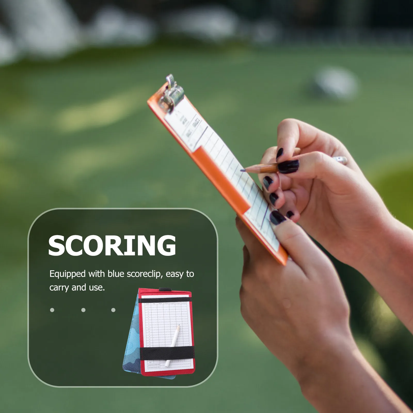 Design Golf Scorebook Sturdy Oxford Cloth Cover with Inner Paper Pages Portable Score Keeping Book for Golf Enthusiasts
Design Golf Scorebook Sturdy Oxford Cloth Cover with Inner Paper Pages Portable Score Keeping Book for Golf Enthusiasts