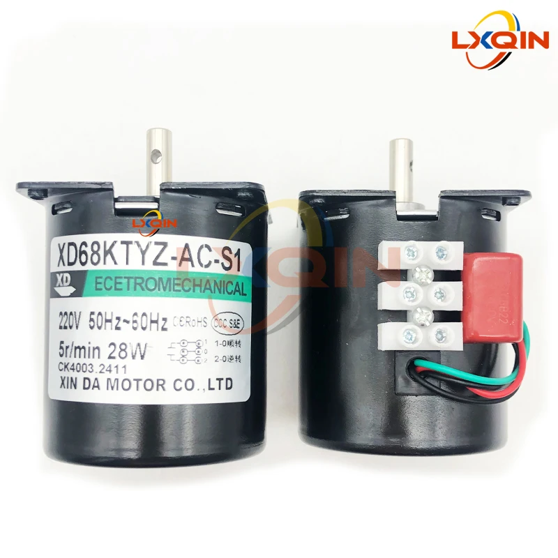 LXQIN Printer Roll Rewinder Motor XD68KTYZ-AC-S1 Take Up System Engine 28W 220VAC 7mm Center Shaft
LXQIN Printer Roll Rewinder Motor XD68KTYZ-AC-S1 Take Up System Engine 28W 220VAC 7mm Center Shaft