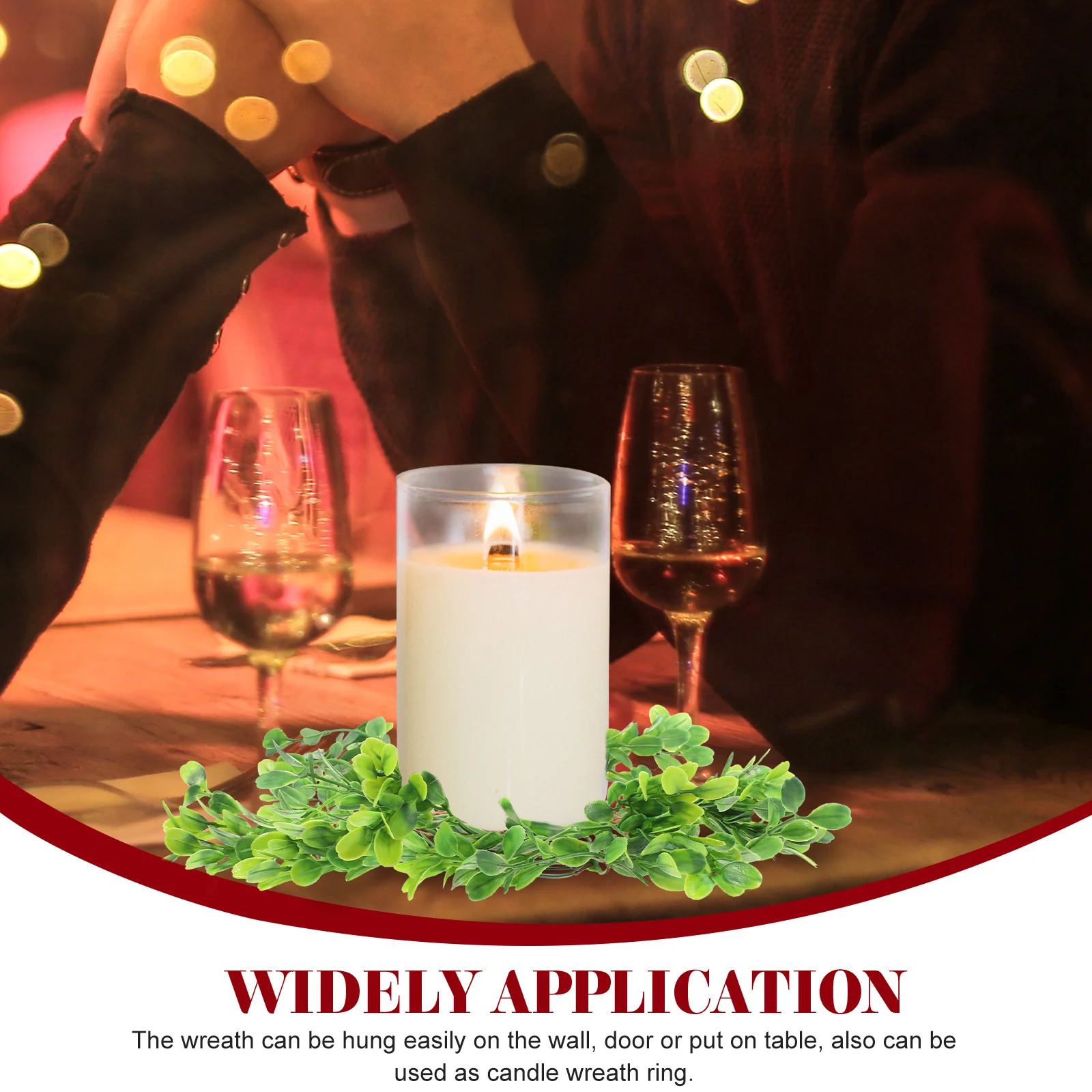 2pcs Artificial Leaves Ring Green Wreath Wedding Party Decoration Table Centerpiece Wreath For Pillars Floral Rings Winter
2pcs Artificial Leaves Ring Green Wreath Wedding Party Decoration Table Centerpiece Wreath For Pillars Floral Rings Winter