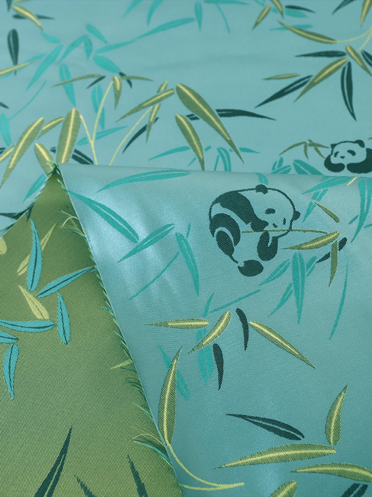 "FS053 Yuzhu Panda" national style vest top jacquard fabric dress cheongsam imitation Song brocade fabric
"FS053 Yuzhu Panda" national style vest top jacquard fabric dress cheongsam imitation Song brocade fabric