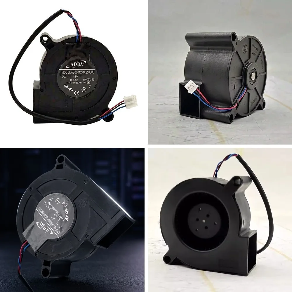 For ADDA AB06012MX250300 DC12V 0.18A 6CM 3-Pin Turbo Cooling Fan
For ADDA AB06012MX250300 DC12V 0.18A 6CM 3-Pin Turbo Cooling Fan