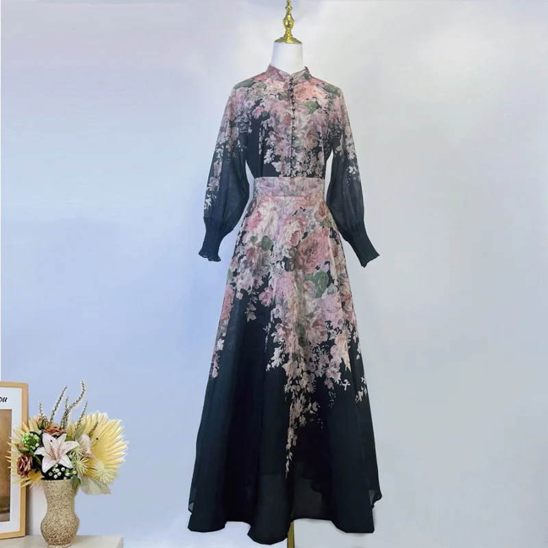 Real Shot Australia Autumn New Fabric Black Silk Linen Top + High Waist Pleated Skirt Suit
Real Shot Australia Autumn New Fabric Black Silk Linen Top + High Waist Pleated Skirt Suit