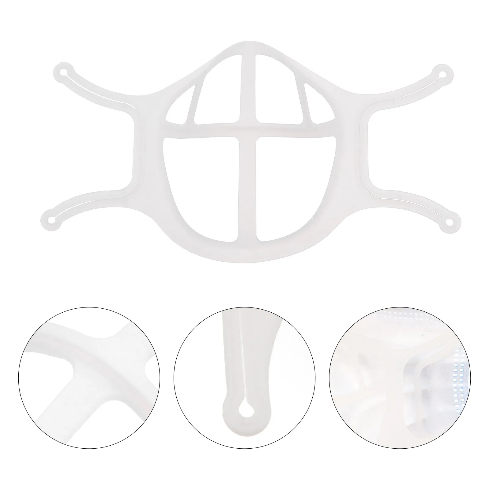5Pcs Silicone Mask Inner Support Bracket Breathable Mouth Nose Mask Holder Comfortable Fit Lipstick Protection Stand Washable
5Pcs Silicone Mask Inner Support Bracket Breathable Mouth Nose Mask Holder Comfortable Fit Lipstick Protection Stand Washable