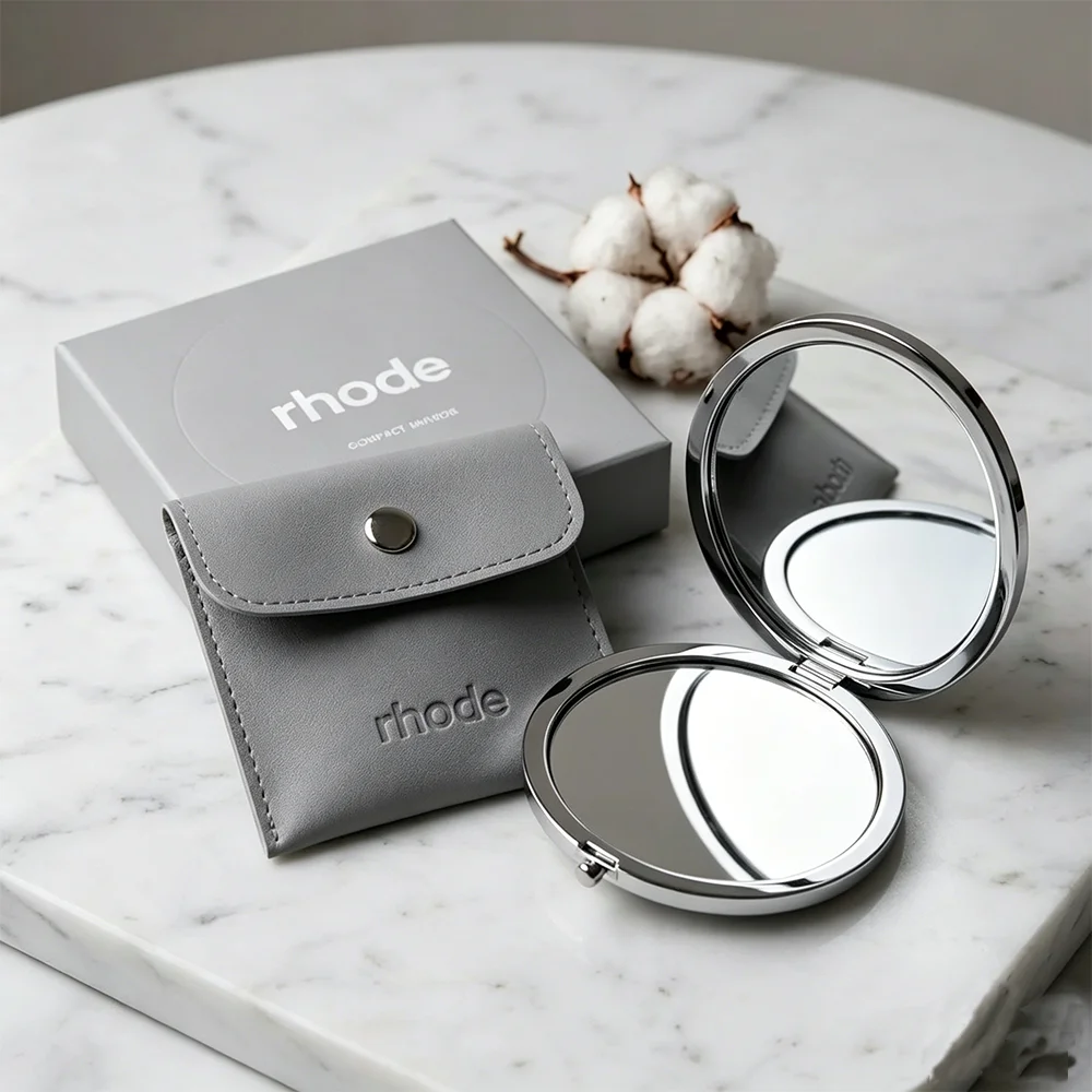 Rhode Hailey Bieber Same Style Metal Folding Makeup Mirror Double-Sided HD Portable Touch-Up Mirror Must-Have for Elegant Girls
Rhode Hailey Bieber Same Style Metal Folding Makeup Mirror Double-Sided HD Portable Touch-Up Mirror Must-Have for Elegant Girls