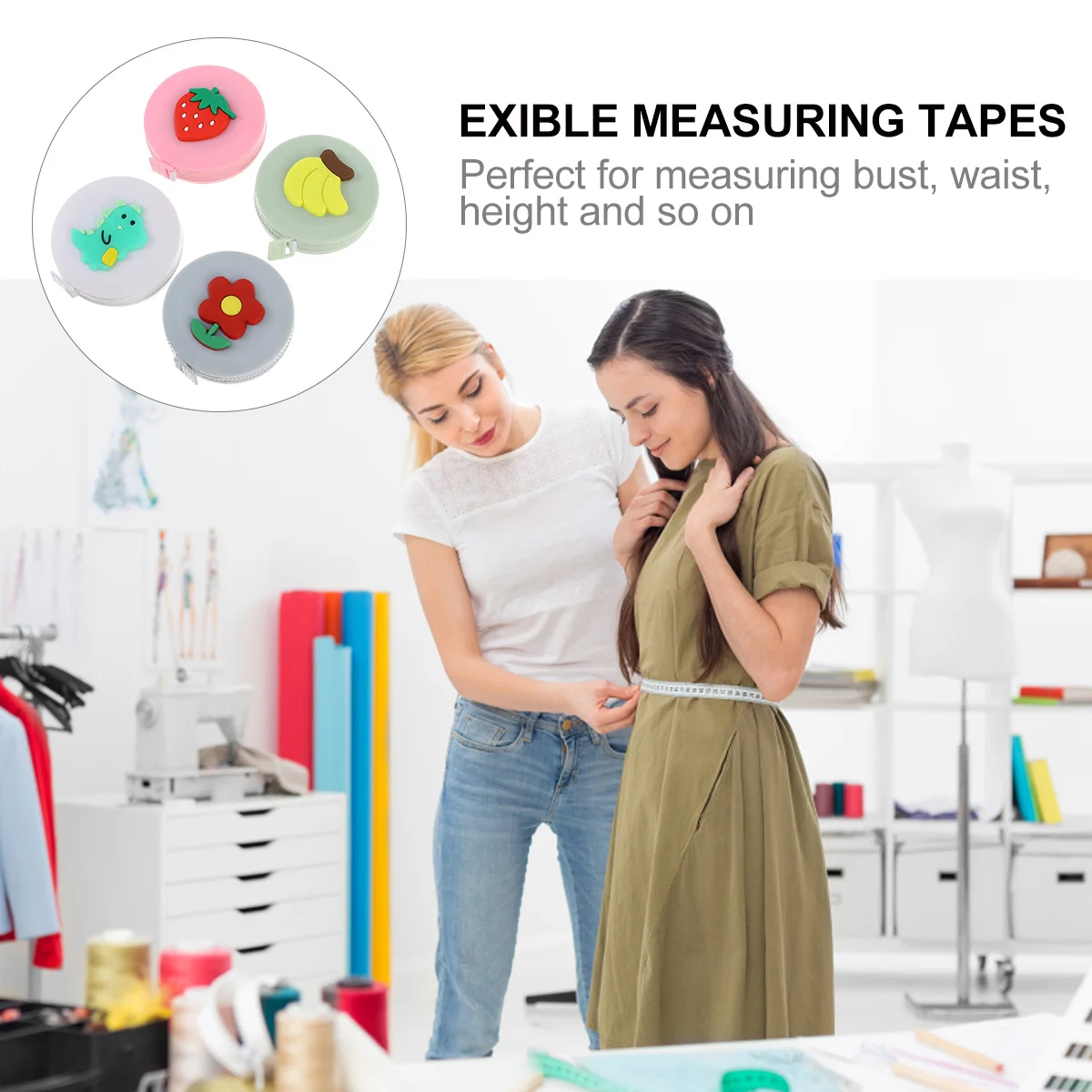 4pcs Mini Tape Measure Cartoon Design Portable Retractable Measuring Tool For Body Length Testing Accessories Plastic Ruler
4pcs Mini Tape Measure Cartoon Design Portable Retractable Measuring Tool For Body Length Testing Accessories Plastic Ruler