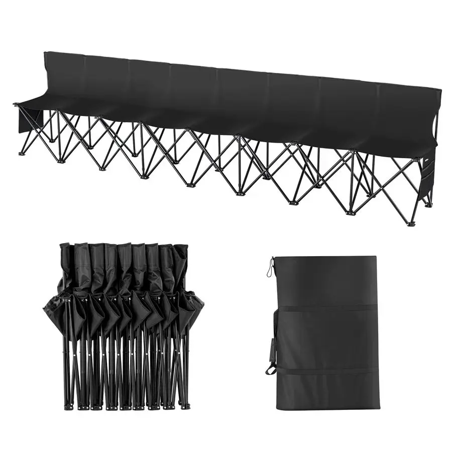 Portable Folding Bench, 8 Seats Foldable Sideline Bench, Outdoor Camping Bench Chair with Carry Bag amp Backrest, Team Sport Sid
Portable Folding Bench, 8 Seats Foldable Sideline Bench, Outdoor Camping Bench Chair with Carry Bag amp Backrest, Team Sport Sid