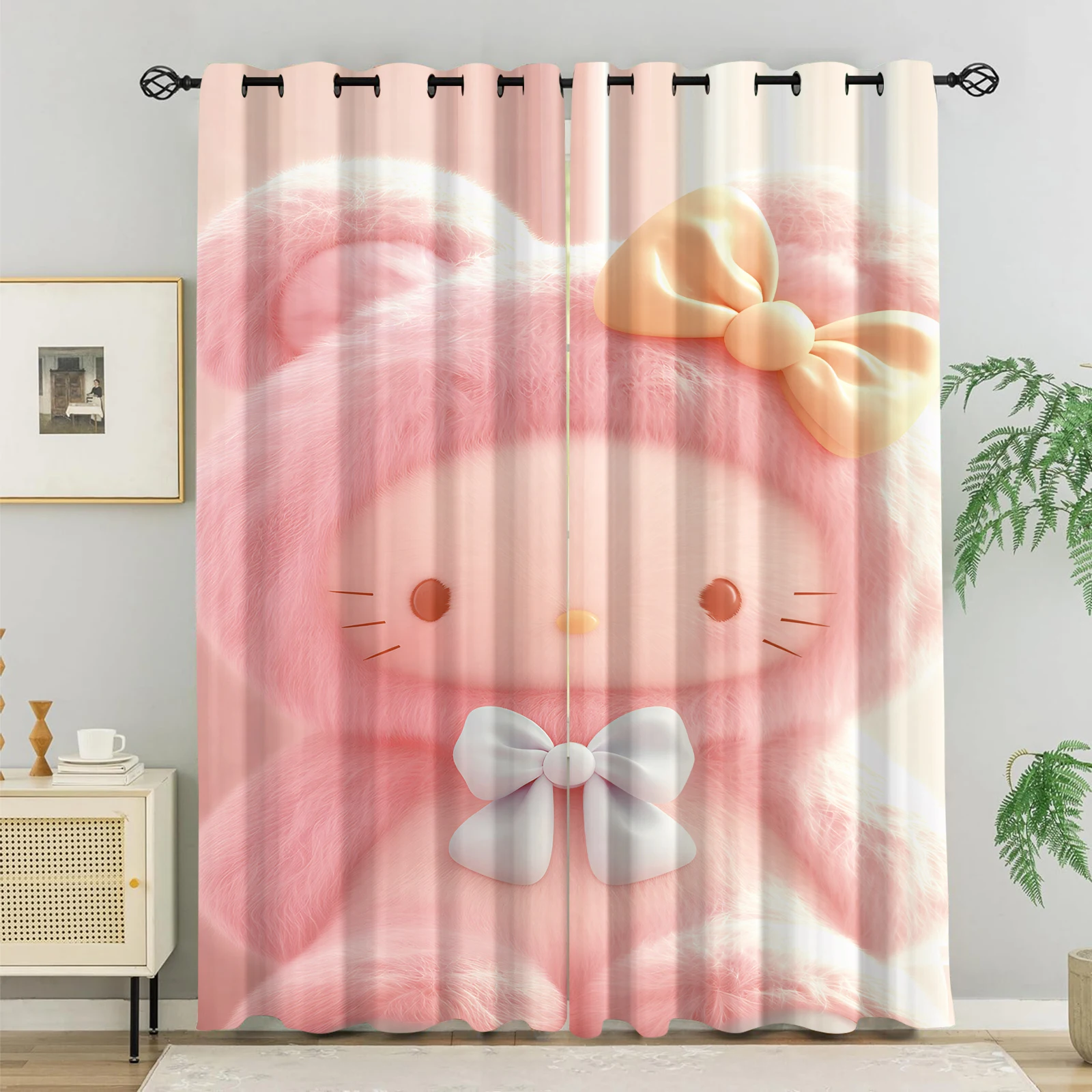 My Melody Cute Pink Window Curtains Kawaii Cartoon Character Window Drapes Girls Bedroom Soft Decorative Curtains 2 Panels Set
My Melody Cute Pink Window Curtains Kawaii Cartoon Character Window Drapes Girls Bedroom Soft Decorative Curtains 2 Panels Set