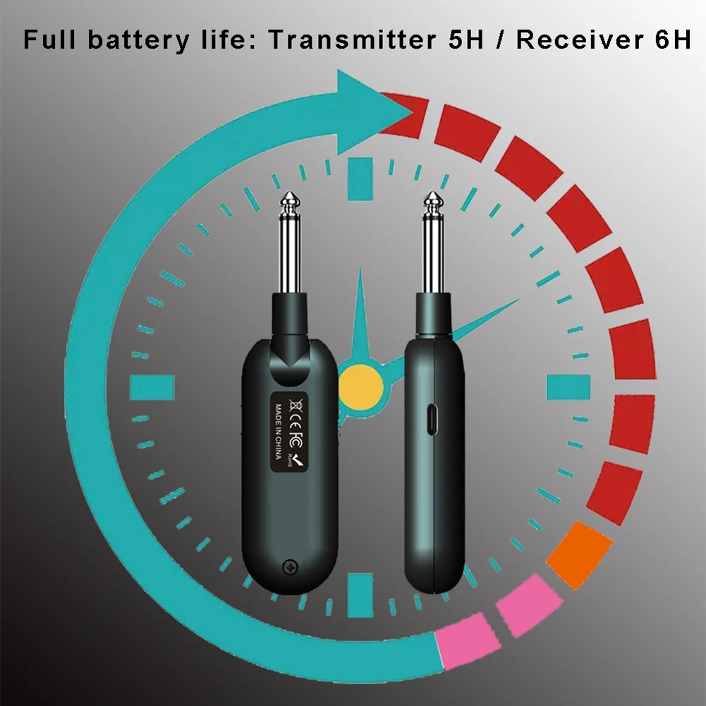 Wireless Guitar System UHF Guitar Transmitter Receiver Guitar System for Electric Guitar Bass Musical Instrument-ABRJ
Wireless Guitar System UHF Guitar Transmitter Receiver Guitar System for Electric Guitar Bass Musical Instrument-ABRJ