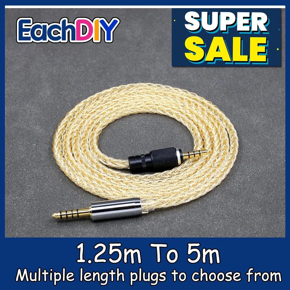 8 Core 99% 7n Pure Silver 24k Gold Plated Earphone Cable For Sony MDR-M1 MDR-MV1 MDR-M1ST Headphones LN008800
8 Core 99% 7n Pure Silver 24k Gold Plated Earphone Cable For Sony MDR-M1 MDR-MV1 MDR-M1ST Headphones LN008800
