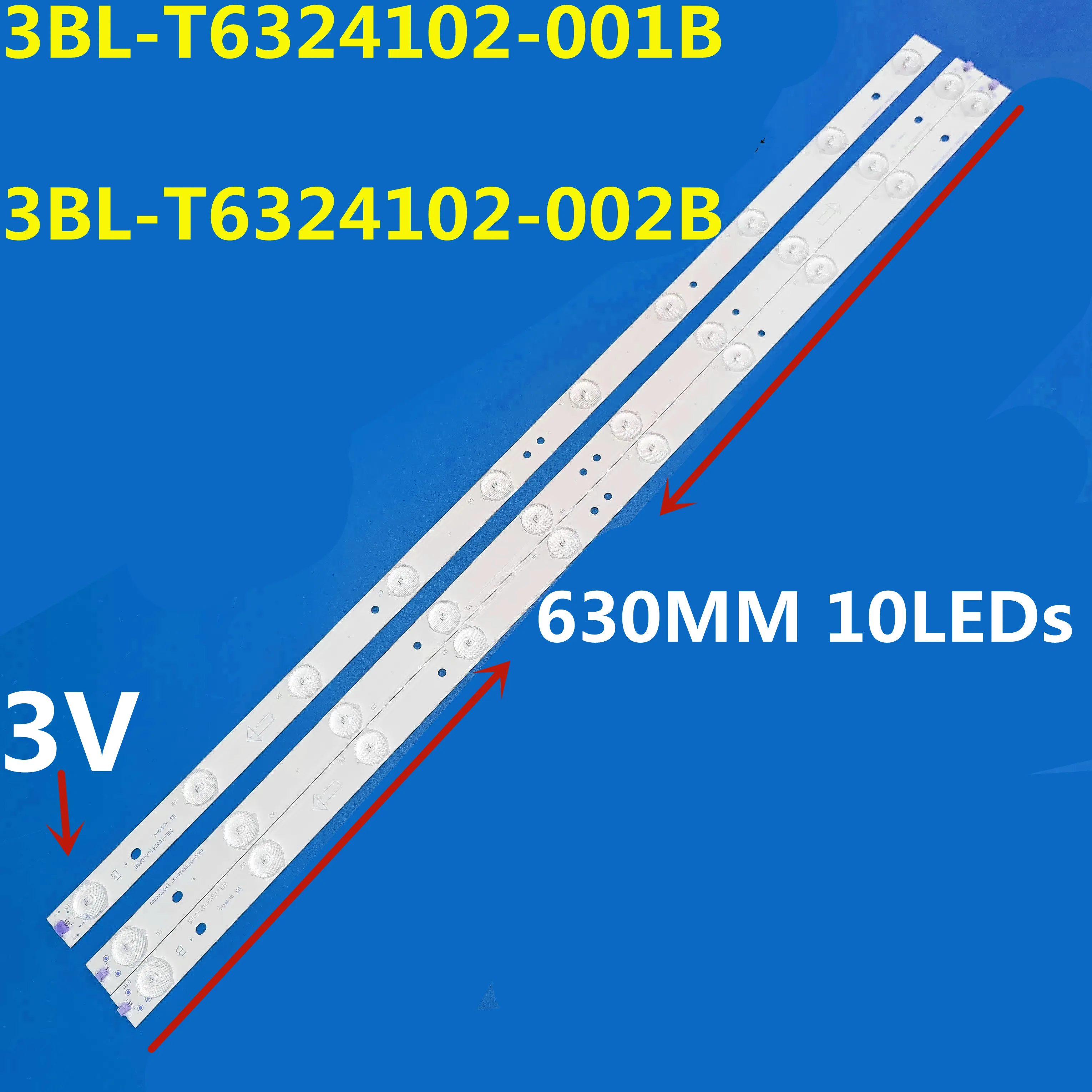 LED Backlight Strip For 3BL-T6324102-001B/002B/019B HK315LEDM H32PA3100 H32PA3200 H32PA3900 32CE561LED LED32A4060 LC315TU3A
LED Backlight Strip For 3BL-T6324102-001B/002B/019B HK315LEDM H32PA3100 H32PA3200 H32PA3900 32CE561LED LED32A4060 LC315TU3A