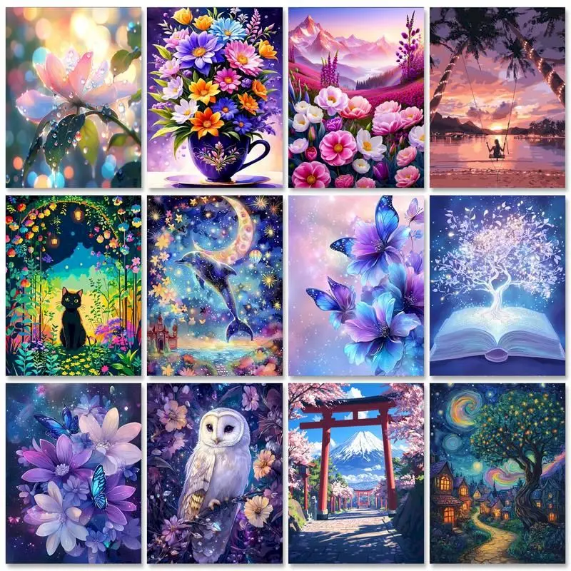 GATYZTORY Diy Painting By Numbers Landscape Acrylic On Canvas Flowers Coloring By Numbers For Painting Diy Gift Wall Decor
GATYZTORY Diy Painting By Numbers Landscape Acrylic On Canvas Flowers Coloring By Numbers For Painting Diy Gift Wall Decor
