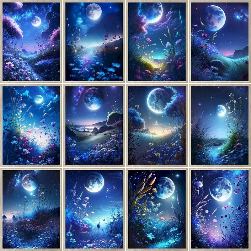 CHENISTORY Paint By Number Night View Of The Moon Diy Frame Picture By Numbers For Adults Acrylic Paint On Canvas Home Decor
CHENISTORY Paint By Number Night View Of The Moon Diy Frame Picture By Numbers For Adults Acrylic Paint On Canvas Home Decor
