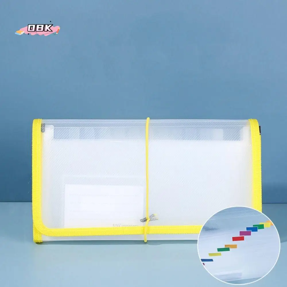 13Pockets Receipt Storage Bag Colored Labels Binding Rope Accordian File Bag Large Capacity Transparent PP Expanding File Folder
13Pockets Receipt Storage Bag Colored Labels Binding Rope Accordian File Bag Large Capacity Transparent PP Expanding File Folder