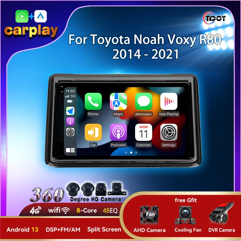 2Din Android Autoradio Android13 For Toyota Noah Voxy R80 2014 - 2021 Multimedia Automotive Android Auto Carplay Bluetooth Video
2Din Android Autoradio Android13 For Toyota Noah Voxy R80 2014 - 2021 Multimedia Automotive Android Auto Carplay Bluetooth Video