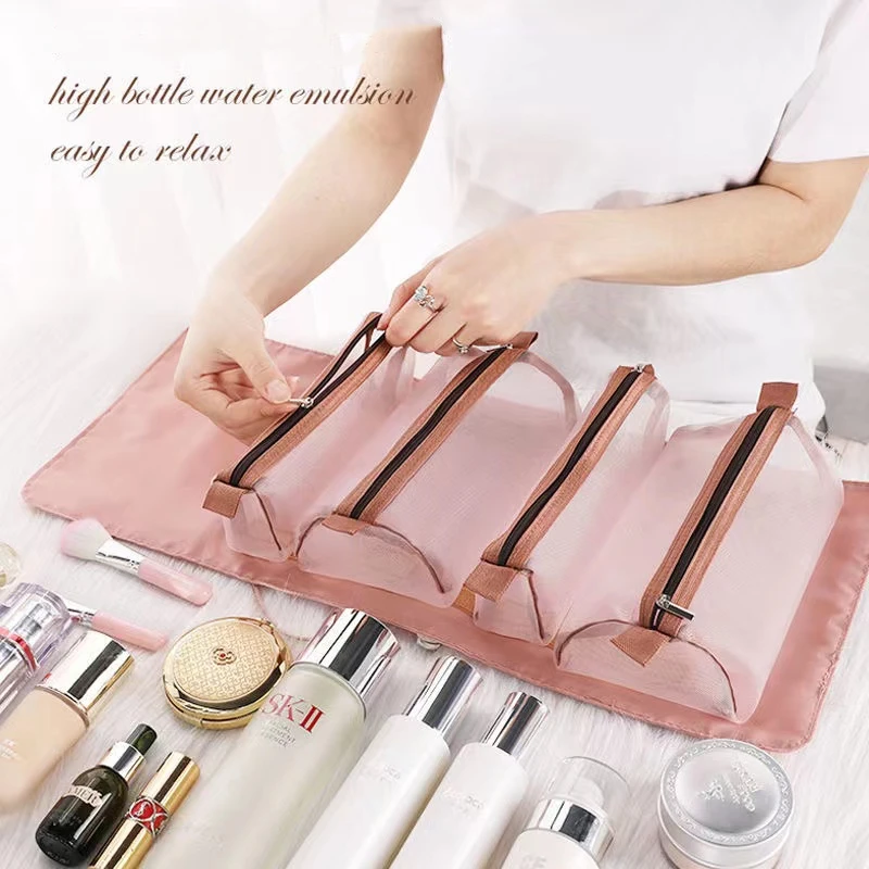 New Detachable Nylon Makeup Bag Portable Large-capacity Four-in-one Folding Zipper Mesh Travel Cosmetic Storage Toilet Pouch
New Detachable Nylon Makeup Bag Portable Large-capacity Four-in-one Folding Zipper Mesh Travel Cosmetic Storage Toilet Pouch