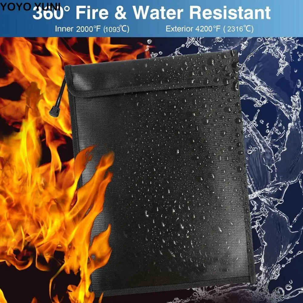 Waterproof Fireproof Document Bag S/M/L Zipper Closure Safety Cash Storage Pouch Signal Blocker Portable
Waterproof Fireproof Document Bag S/M/L Zipper Closure Safety Cash Storage Pouch Signal Blocker Portable