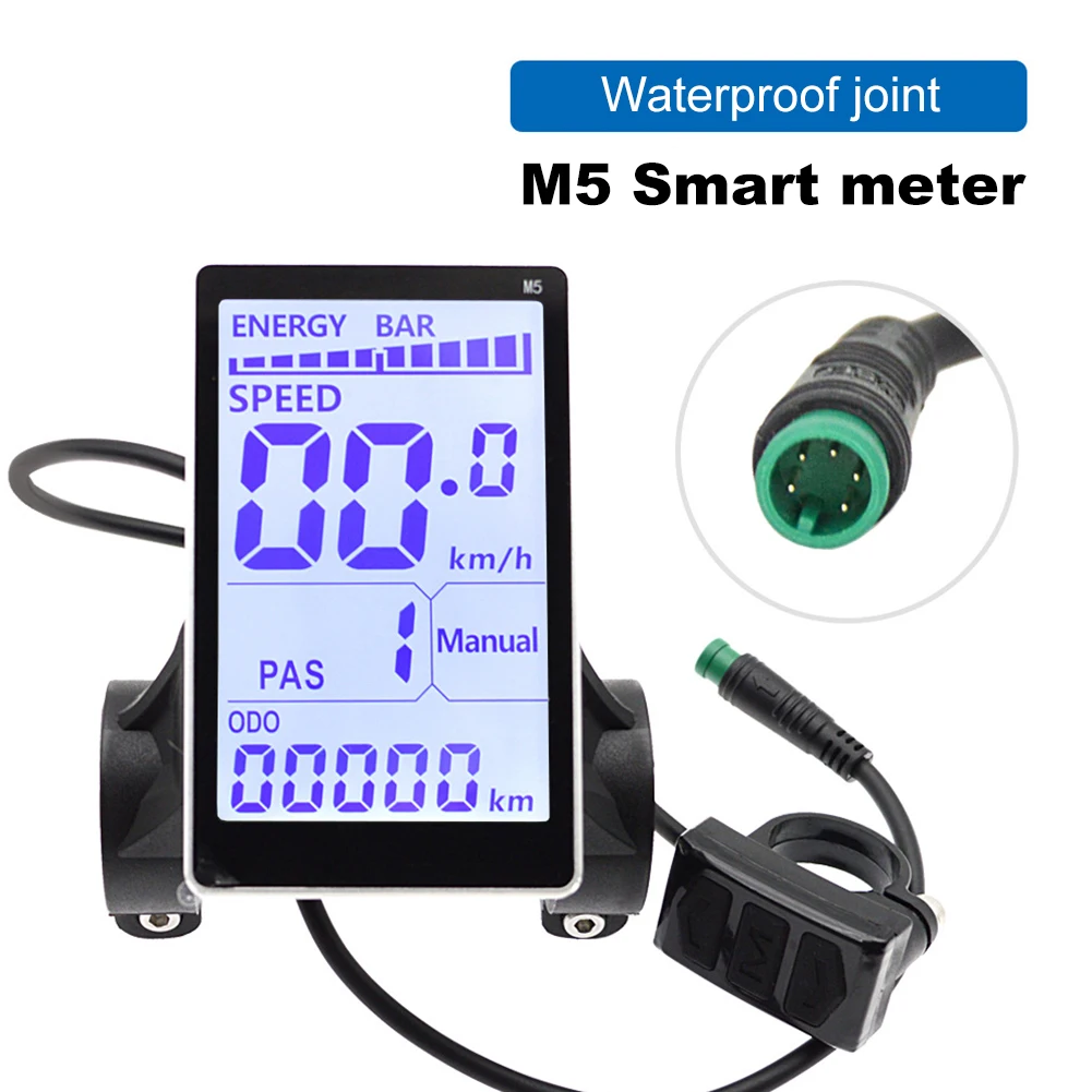 Electric Bike LCD Display Screen Waterproof E Scooter M5 Panel Electric Bike LCD Display Meter for Mountain Electric Bike Parts
Electric Bike LCD Display Screen Waterproof E Scooter M5 Panel Electric Bike LCD Display Meter for Mountain Electric Bike Parts