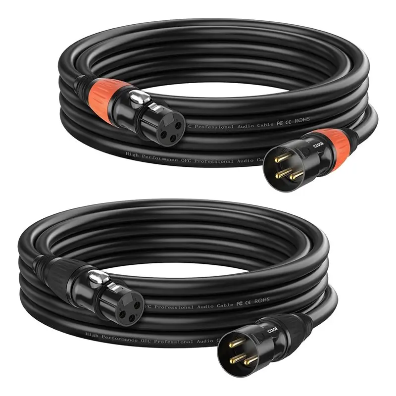 Y43A-3 Pin DMX512 Cable 3-Pin XLR Gold-Plated Male To Female Flexible Cables For Microphone, Stage Light , Mic Mixer
Y43A-3 Pin DMX512 Cable 3-Pin XLR Gold-Plated Male To Female Flexible Cables For Microphone, Stage Light , Mic Mixer