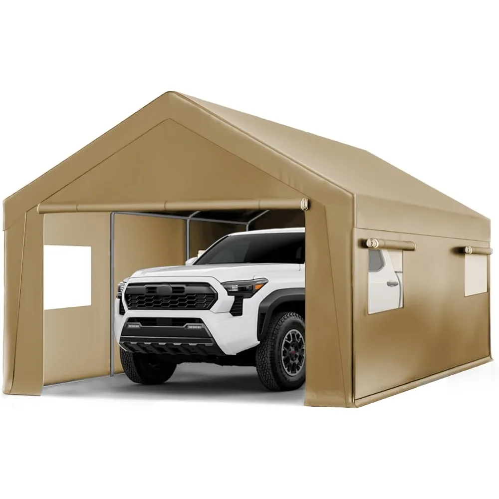 Carport 10x20 ft Heavy Duty Carport, Outdoor Potable Garage with Roll-up Windows & Zipper Doors, Carport Canopy with Anti UV All
Carport 10x20 ft Heavy Duty Carport, Outdoor Potable Garage with Roll-up Windows & Zipper Doors, Carport Canopy with Anti UV All