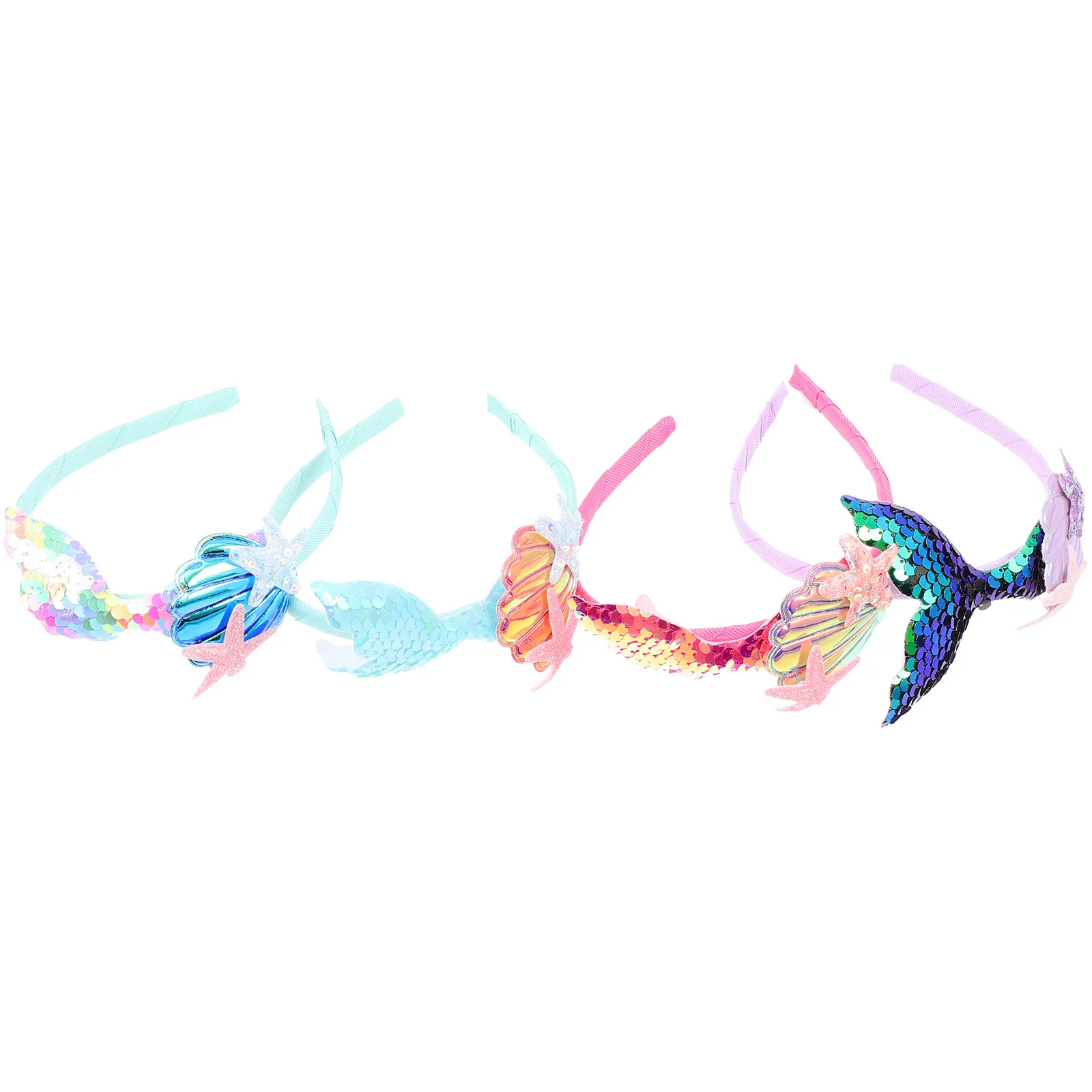 4Pcs Sequin Mermaid Headbands for Kids Comfortable Hair Bands Party Costume Accessories Children Hair Decor Performance
4Pcs Sequin Mermaid Headbands for Kids Comfortable Hair Bands Party Costume Accessories Children Hair Decor Performance