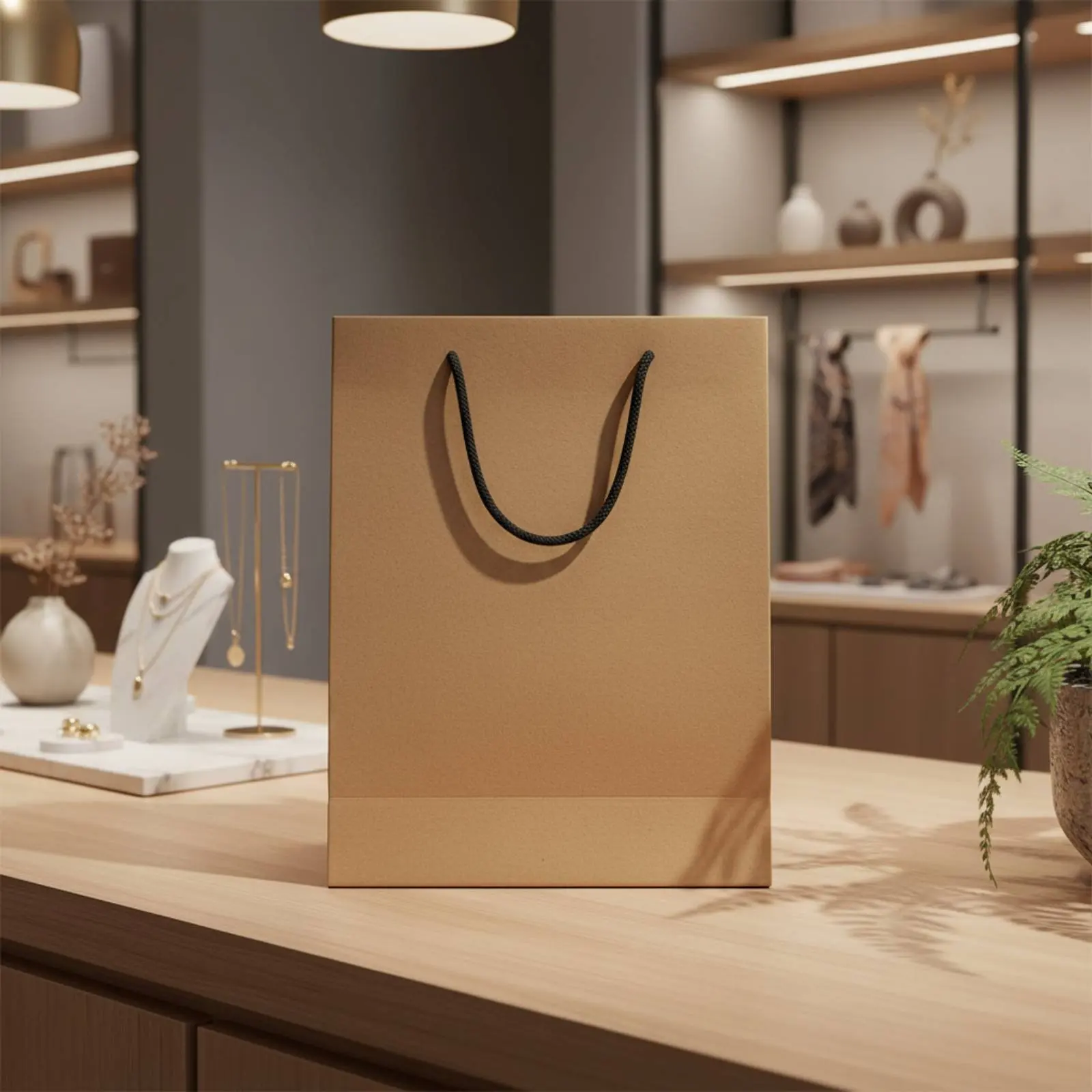 Paper Bag with Handles Multiple Sizes Available Kraft Paper Tote Bag Sturdy Construction Laminated Finish for Businesses
Paper Bag with Handles Multiple Sizes Available Kraft Paper Tote Bag Sturdy Construction Laminated Finish for Businesses
