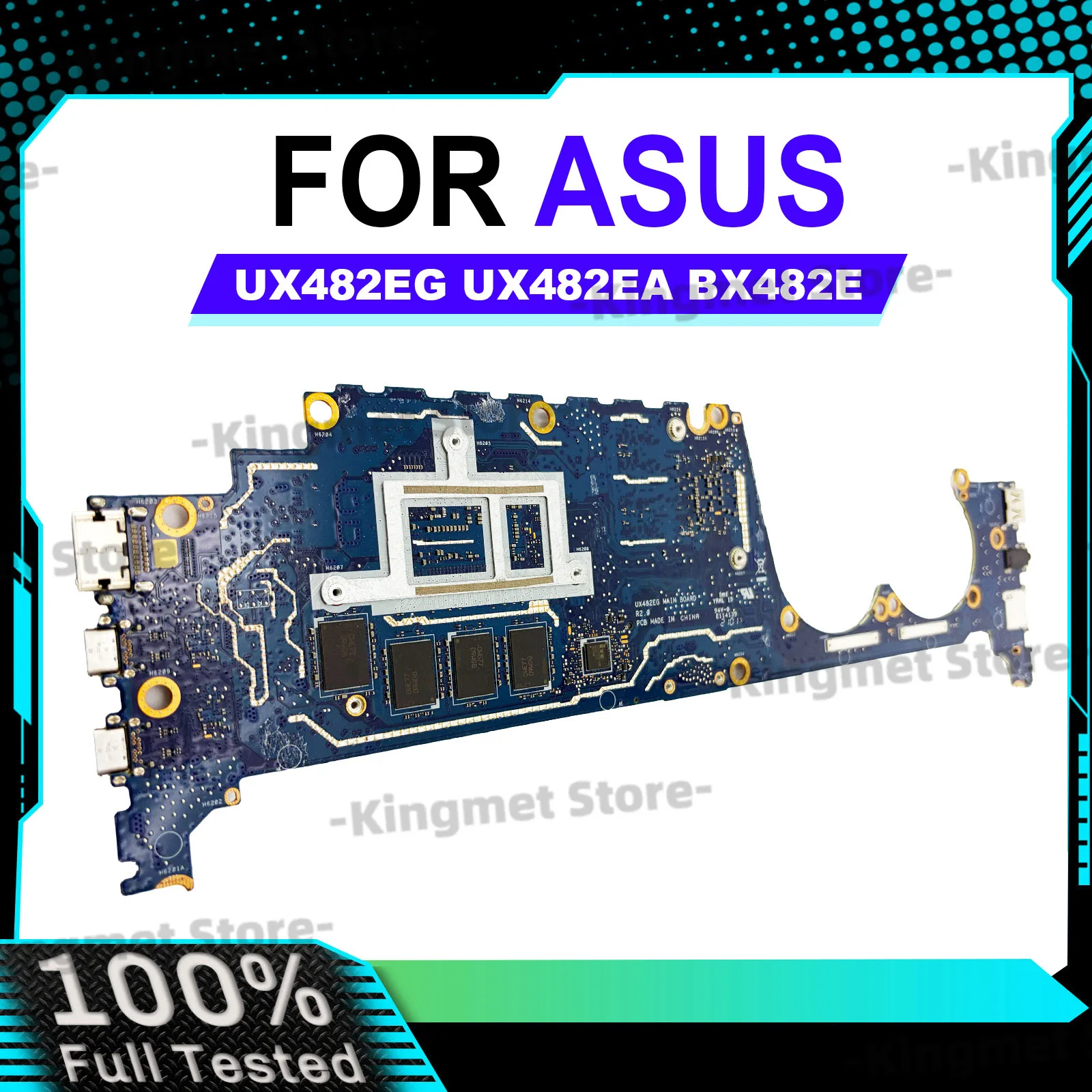UX482EG Laptop Motherboard For ASUS ZenBook UX482E UX4100E UX482EAR BE482E UX482EGR BX482E UX482EG Mainboard 11th Gen I3 i5 i7 U
UX482EG Laptop Motherboard For ASUS ZenBook UX482E UX4100E UX482EAR BE482E UX482EGR BX482E UX482EG Mainboard 11th Gen I3 i5 i7 U