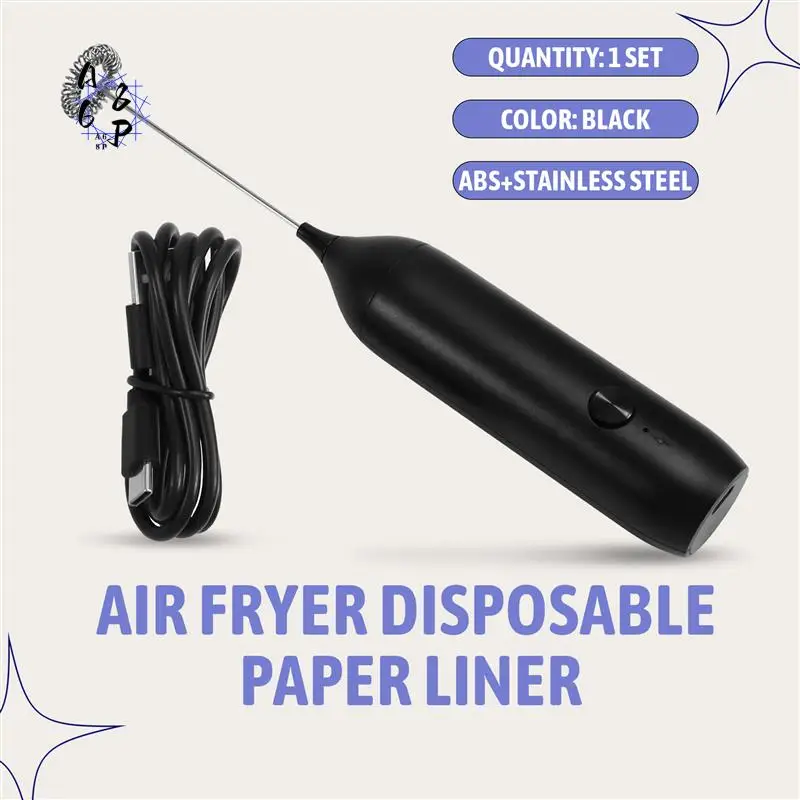A68P-Handheld Electric Milk Frother USB Rechargeable Mini Foam Maker Drink Mixer Whisk Beater For Coffee Latte Matcha
A68P-Handheld Electric Milk Frother USB Rechargeable Mini Foam Maker Drink Mixer Whisk Beater For Coffee Latte Matcha